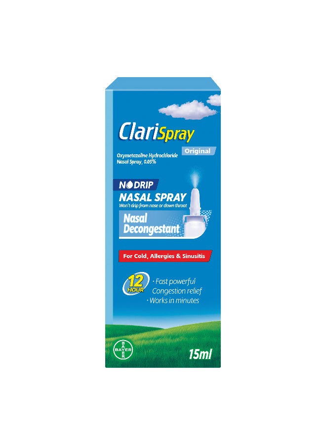 BAYER Clarispray Menthol Nasal Spray 15 ml - Image 2